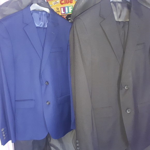 Grad Suits Blue (New) Black (1 Wear) - Picture 4 of 5